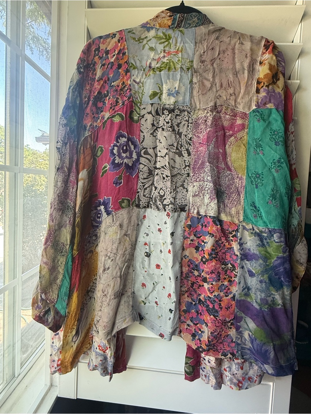 Young Threads Vibrant Patchwork Open-Front Jacket - Multi - Picture 4 of 4